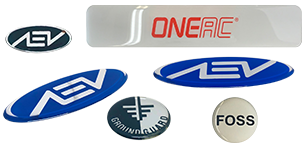 DOMED<br>Labels & Decals