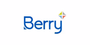 Berry logo with blue text and a multicolored star symbol in green, yellow, red, and gray.